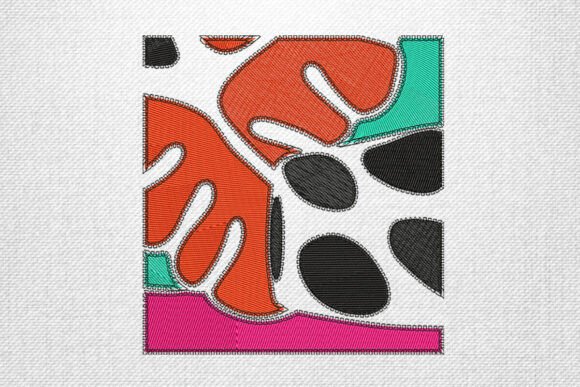 Abstract Modern Patch Embroidery