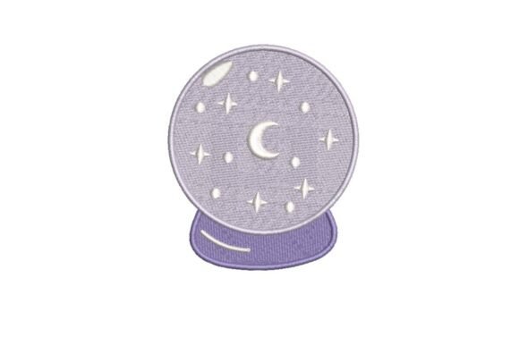 Celestial Crystal Ball Embroidery Design
