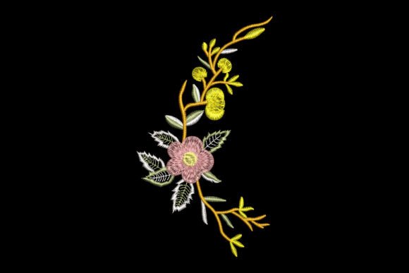 Delicate Blooming Arch Embroidery