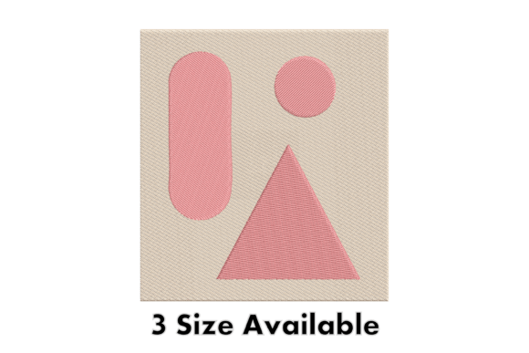 Geometric Shape Embroidery Design