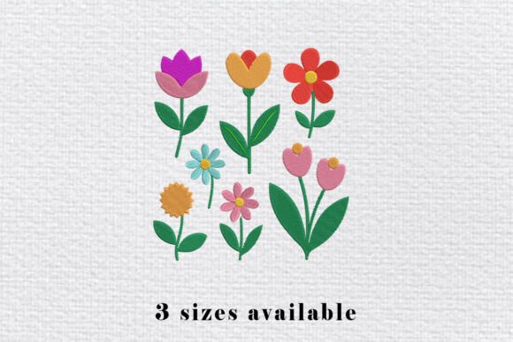 Multi Flower Embroidery Design File