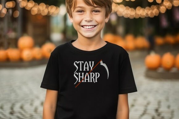 Stay Sharp Halloween Embroidery